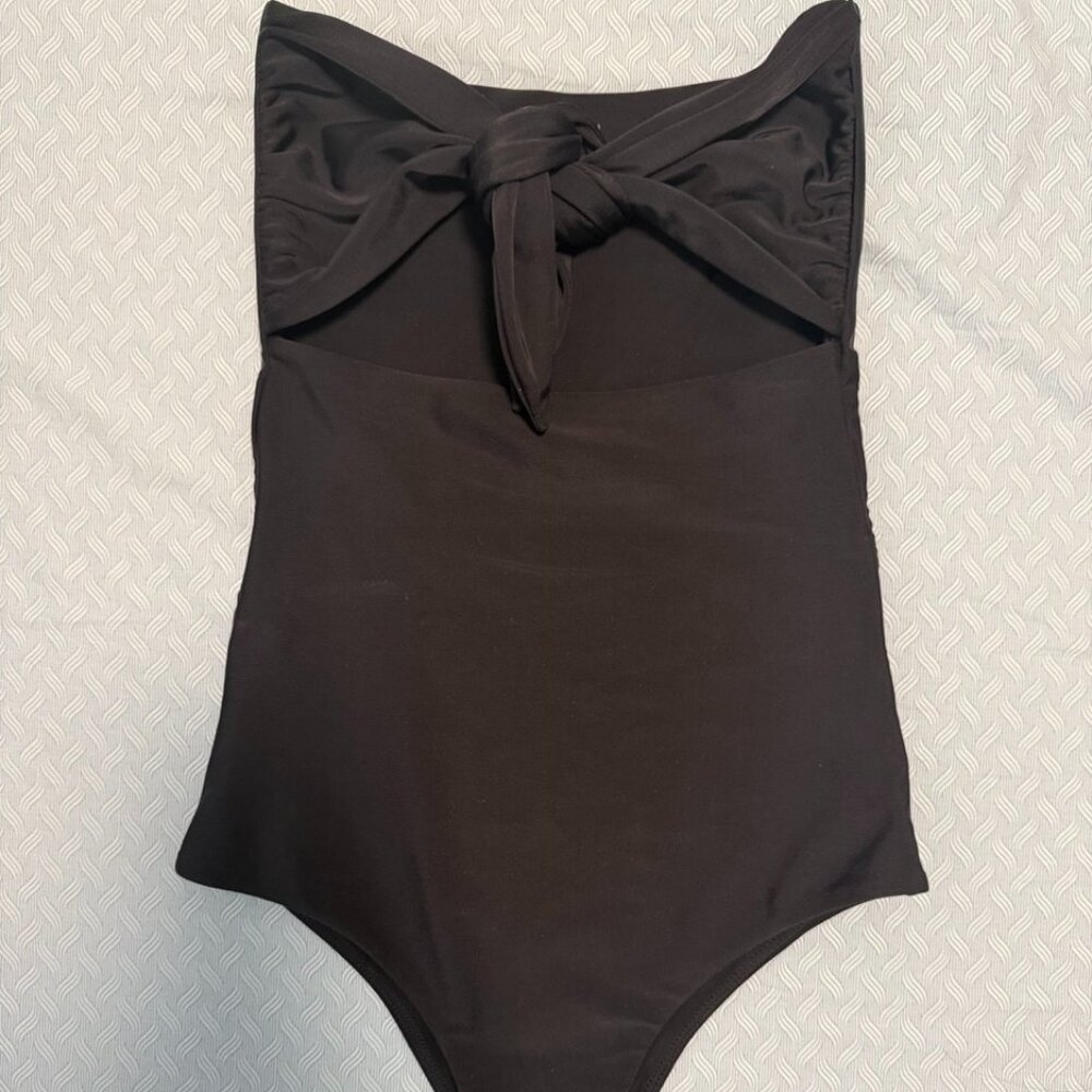 MIKOH Lana Tie Front One Piece Swimsuit XS NWOT